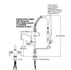 Bronze comercial pre Rinse Faucet Deck Mount de FDA fornecedor